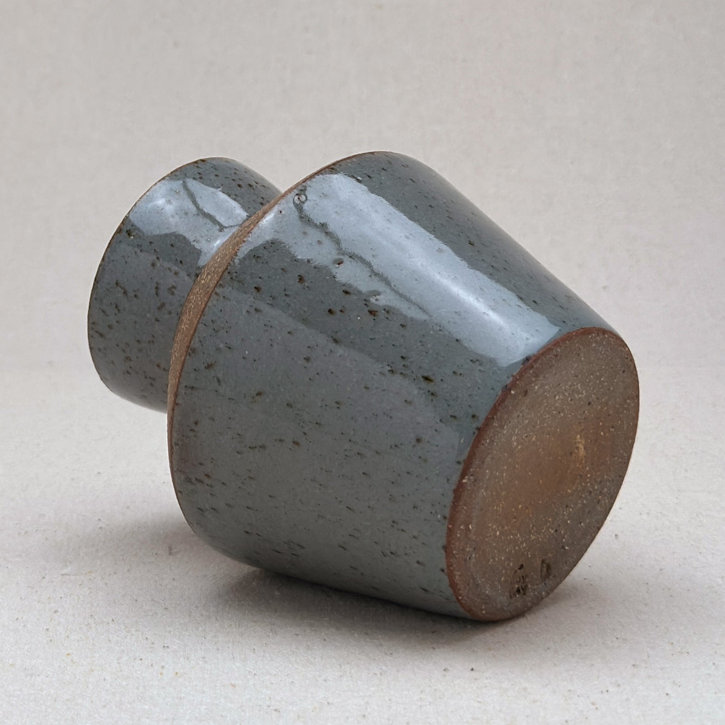 Small-Medium Speckled Blue Angular Vase
