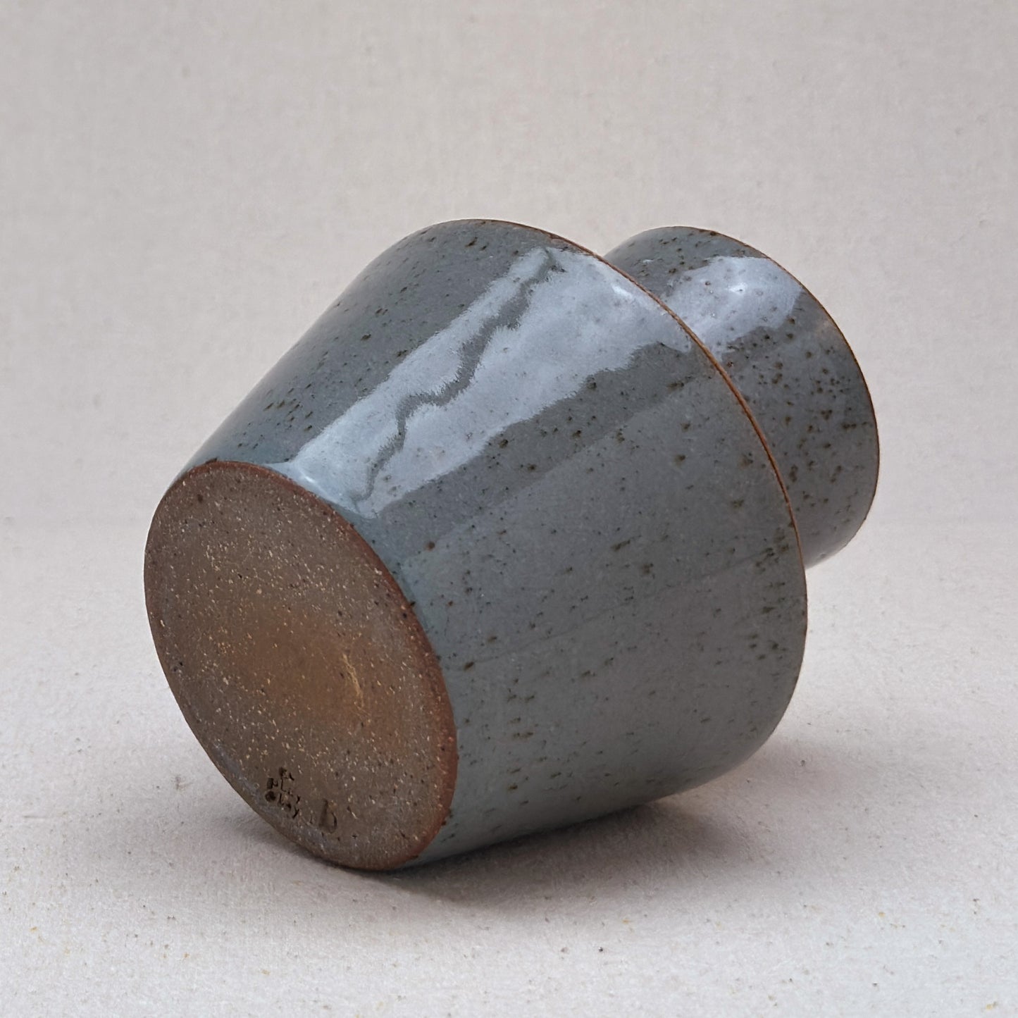 Small-Medium Speckled Blue Angular Vase