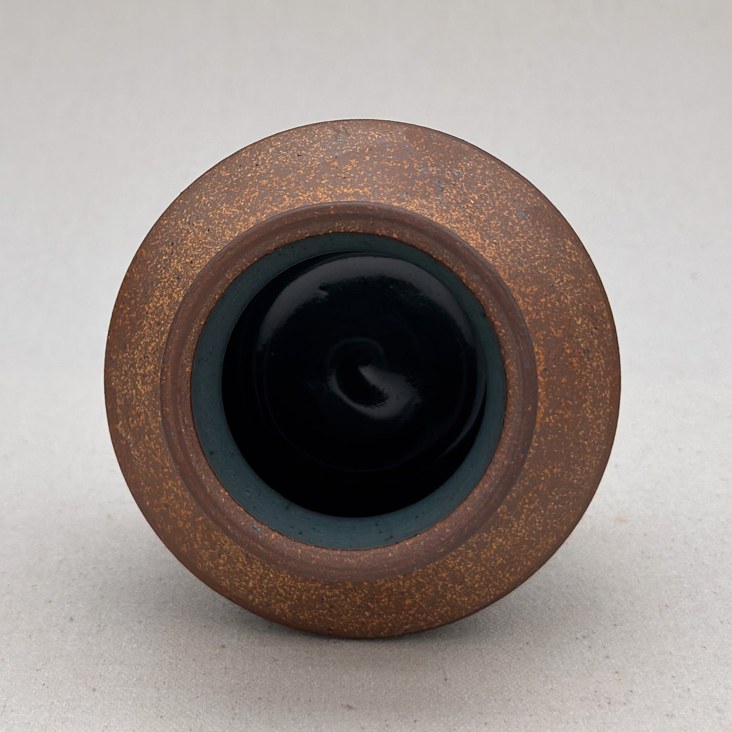 Small Speckled Blue Angular Vase