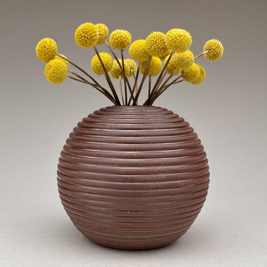 Medium Shino Stripe Round Vase