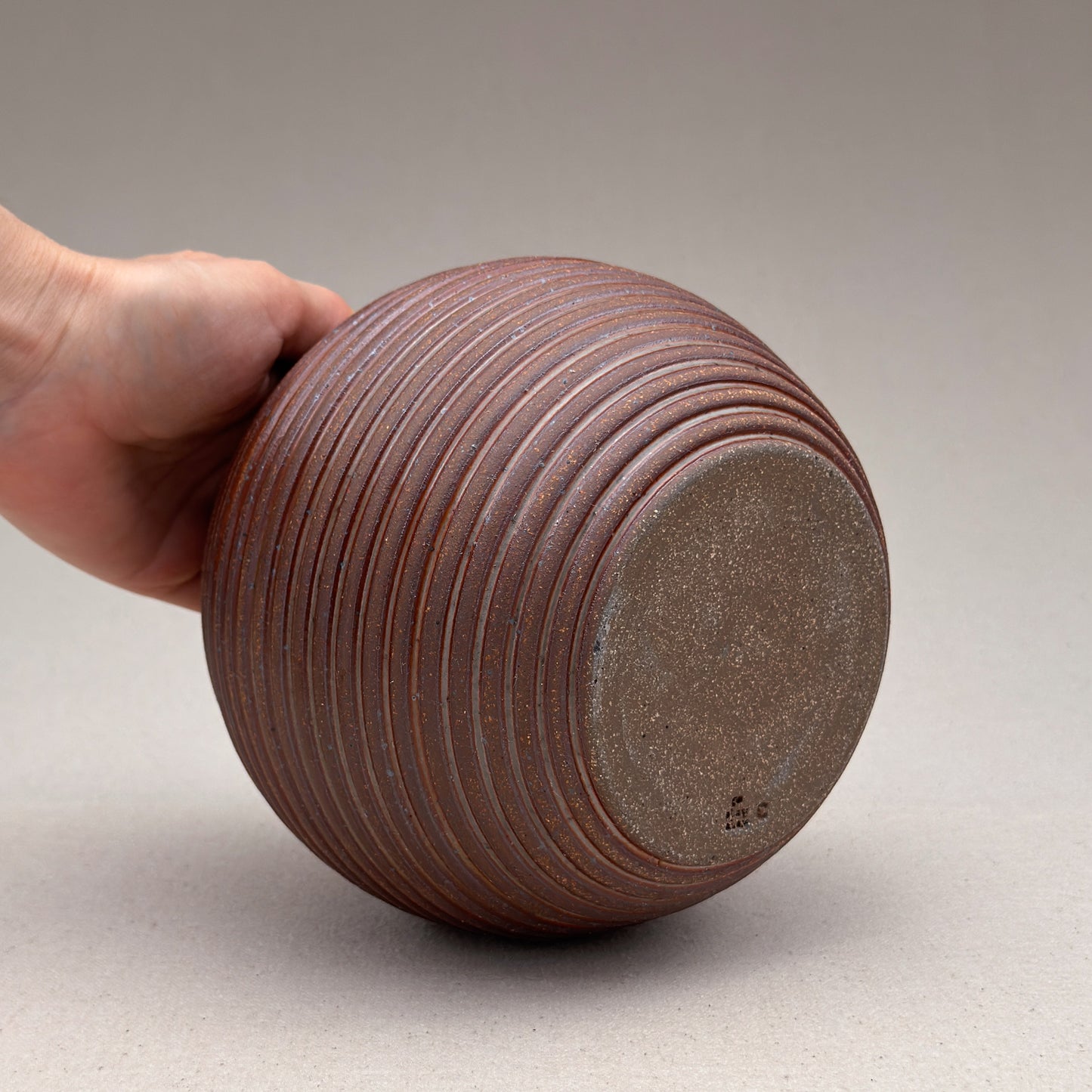 Medium Shino Stripe Round Vase