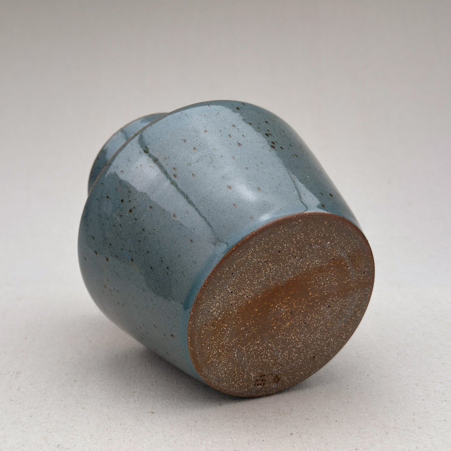 Medium Speckled Blue Angular Vase