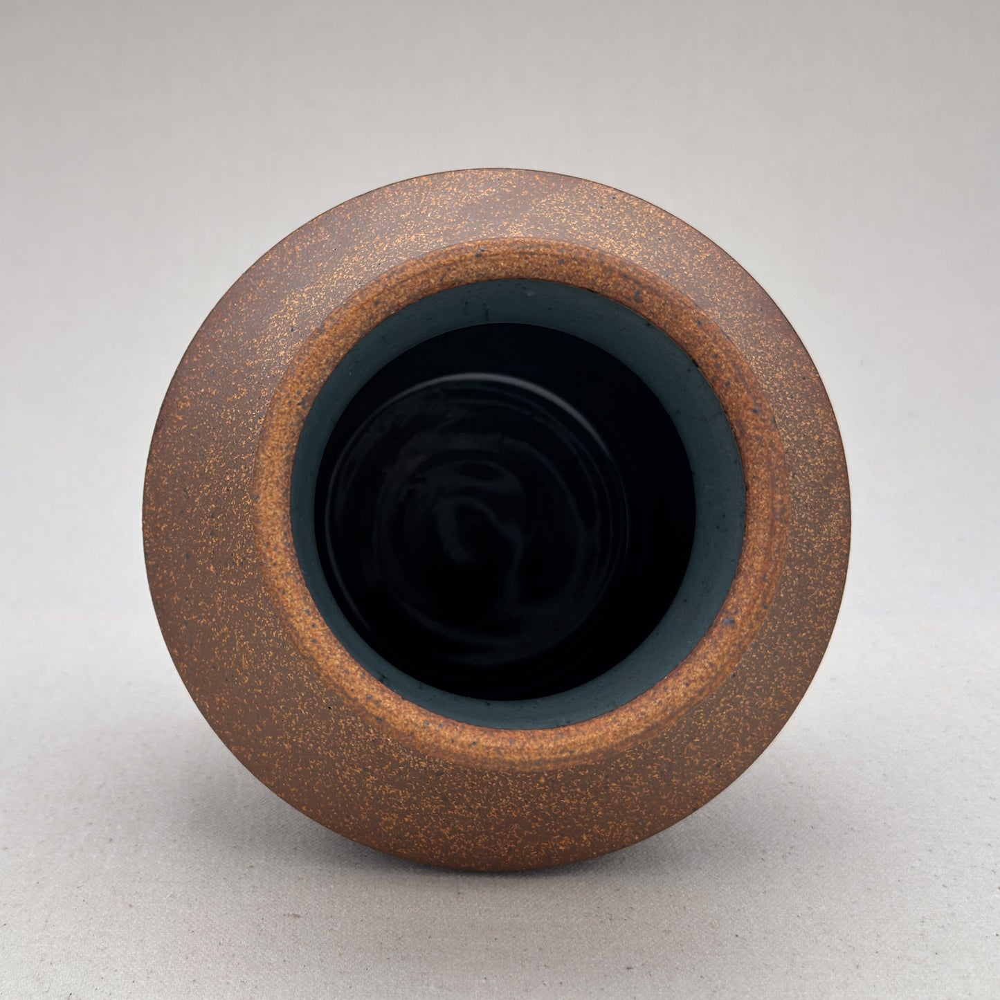 Medium Speckled Blue Angular Vase