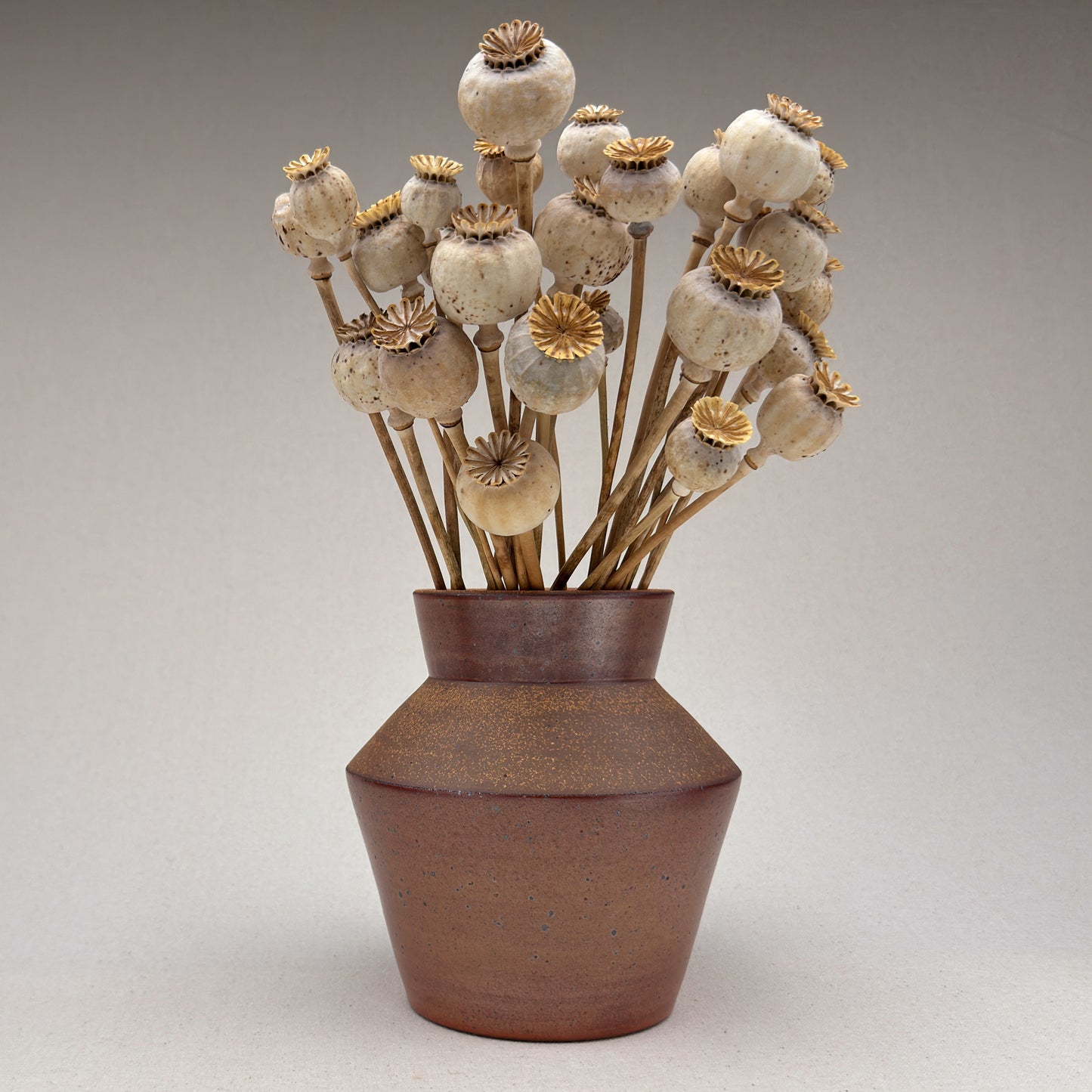 Medium Speckled Shino Angular Vase