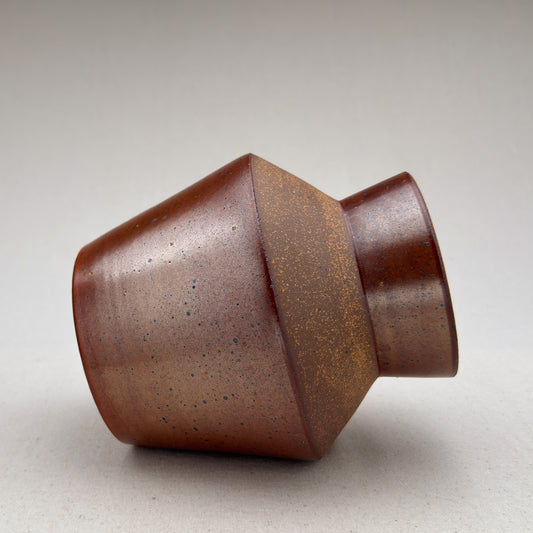 Medium Speckled Shino Angular Vase