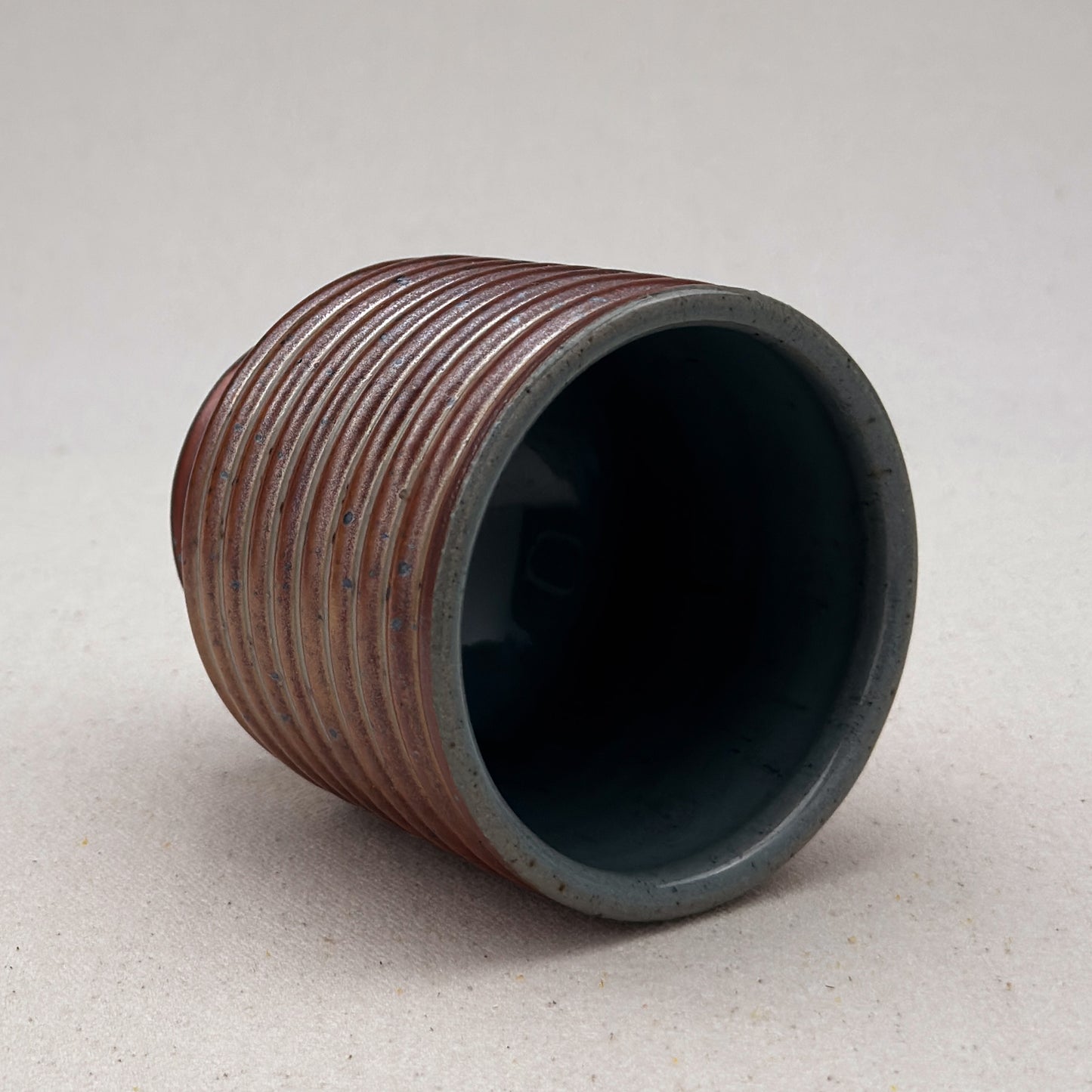 Shino Striped Ceramic Cup