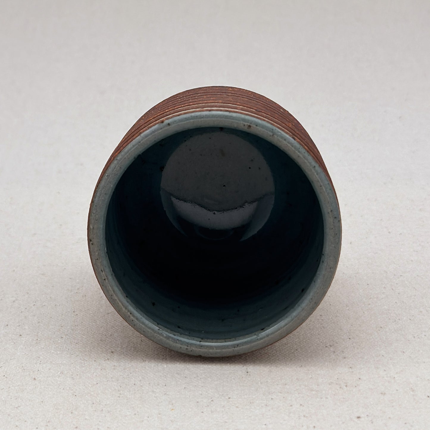 White Striped Ceramic Cup