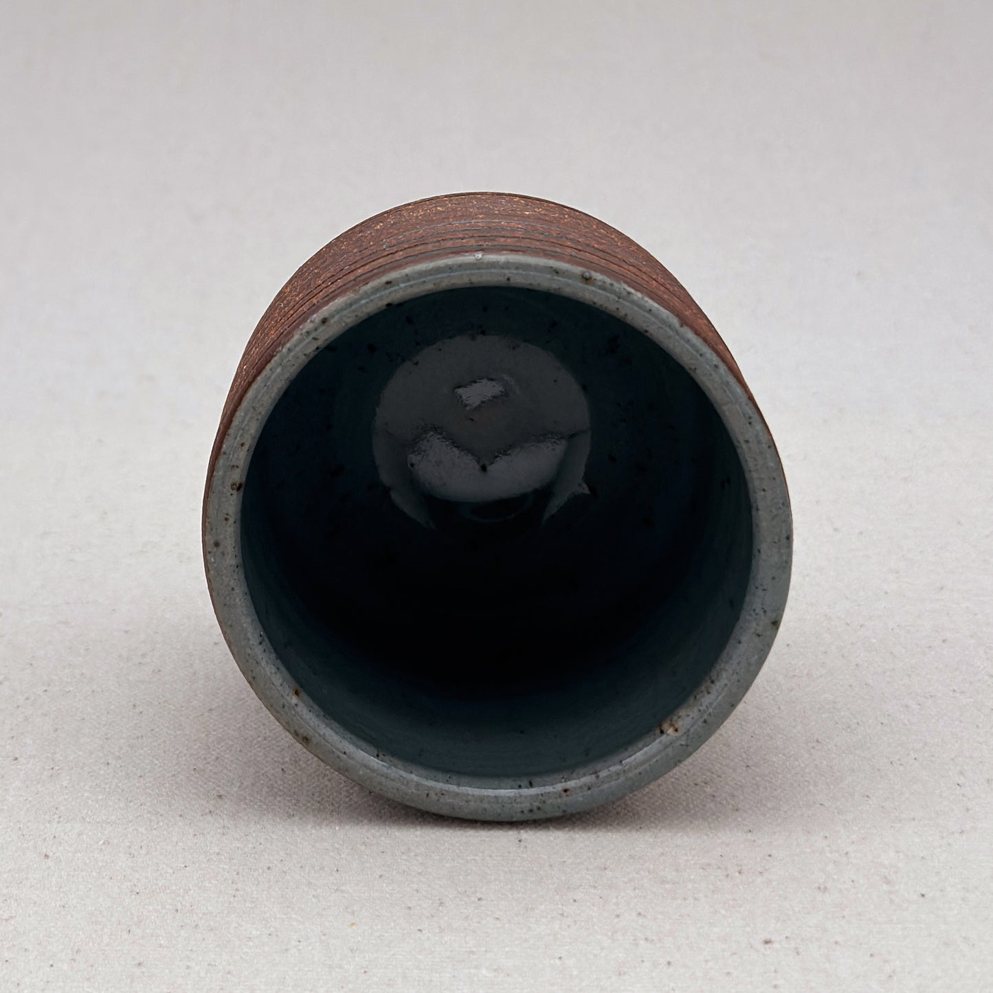 Blue Striped Ceramic Cup